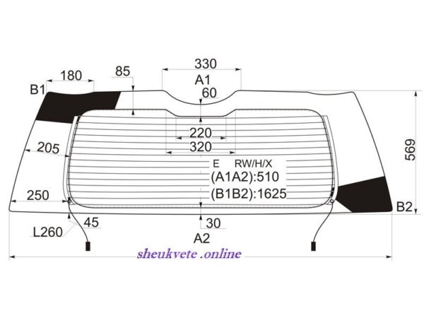Nissan უკანა საქარე მინა Nissan ukana saqare mina Nissan Заднее стекло