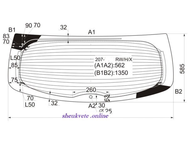 Peugeot უკანა საქარე მინა Peugeot ukana saqare mina Peugeot Заднее стекло