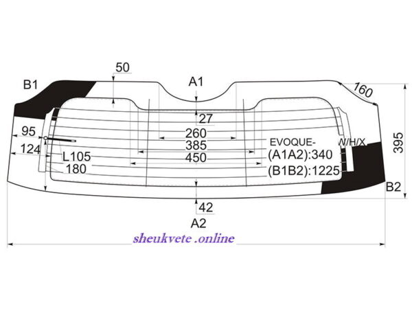 Range Rover უკანა საქარე მინა Range Roveru kana saqare mina Range Rover Заднее стекло