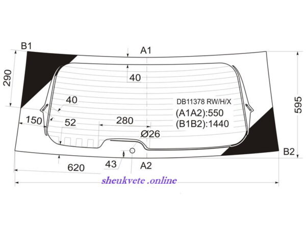 Chrysler უკანა საქარე მინა Chrysler ukana saqare mina Chrysler Заднее стекло