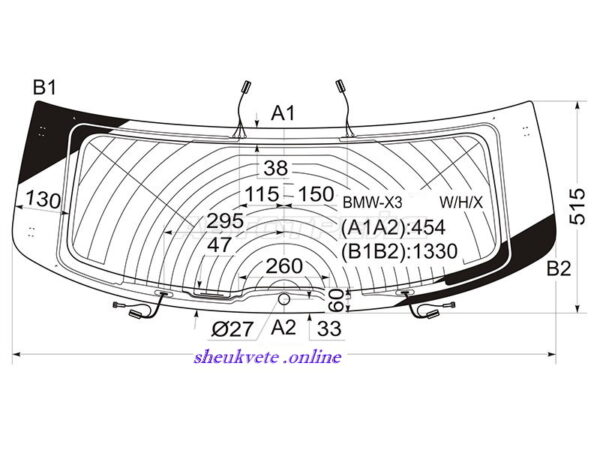 BMW უკანა საქარე მინა BMW ukana saqare mina BMW Заднее стекло