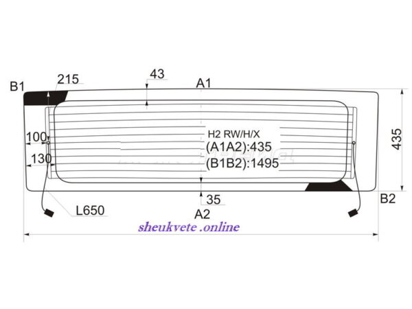 Hummer უკანა საქარე მინა Hummer ukana saqare mina Hummer Заднее стекло