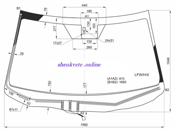 წინა საქარე მინა ლაბავოი alfa romeo saqare mina labavoi Лобовое стекло